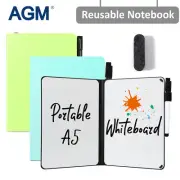 AGM A5 Whiteboard Portable Notebook Writing Board Eraser Lightweight Reusable