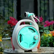 Retractable Garden Hose Reel - Convenient 50 FT Portable Hose with 6-Function...