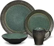 [Mikasa] 5144804 Ontario Gourmet Basics Dinnerware, 16 Piece, Green