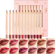 Matte Lip Liner Pencil Set - Mulyifunctional Lip Liner Stick,Nourishing Lipstick for Women Lovers Girlfriends Mothers Aunts Makeup Lovers and Puissance