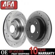 260mm Rear Drilled & Slotted Disc Brake Rotors For Honda Accord 04-08 Acura TSX