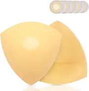 [Nimiah] Double-Sided Adhesive Bra Inserts - Ultra Instant Lift Adhesive Bikini Inserts | Push Up Adhesive Bra for Swimsuit Beige