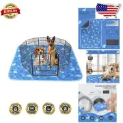 Durable 71" x 71" Reusable Puppy Potty Training Pads with Cute Dolphin Design