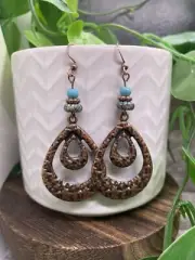 2.5” Copper-tone Retro Boho Dangle Earring Set New Free Ship B4562
