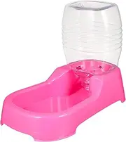 Pink Pet Water Feeder Creative Drinking Bowl for Dogs and Puppies and Unique Design Convenient Automatic Water Dispenser Smooth Surface for Home