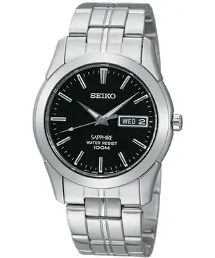 seiko SK037 7N43-0AR0D 藍寶石水晶玻璃古典腕錶/黑面35mm｜樂天領券折300★全館特惠中★指定刷卡回饋10%