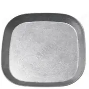 MOBI GARDEN Square Dining Plate, Silver