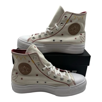 Converse Chuck Taylor All Star Lift Platform Western Stitch Shoes Women's Size 7