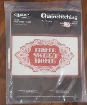 Charmin Chainstitching Home Sweet Home by Janlynn NEW