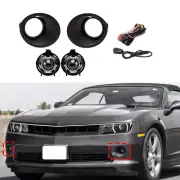 Set of Front Bumper Fog Light Cover Wire Switch For Chevrolet Camaro RS 2014-15 (for: Chevrolet)