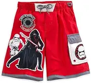 [Disney] Star Wars Swim Trunks for Boys (7-8 Black)
