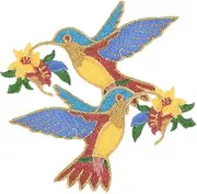 jojofuny 2pcs Cartoon Bird Shaped Clothing Applique Patches for DIY Repair Decoration for Mending Jeans Shirts Bags and Accessories Fun Animal Design for Custom Fashion