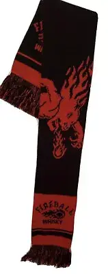 New Fireball Whisky Dragon Logo Scarf Red & Black official merchandise soccer.