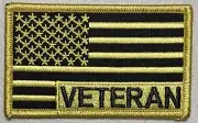 American Flag Desert Veteran Service patch