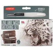 NEW Derwent Line And Wash Sketching Set Kit Pencils