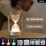 LED時光沙漏伴睡夜燈 重力感應 伴眠燈 時光夜燈 氣氛燈 七彩小夜燈 造型燈 伴睡燈  療癒小物 沙漏伴眠燈