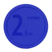 Pyrex 325-PC 2.5Qt 2.4L 10in Round Blue Storage Lid Cover for Mixing Bowl