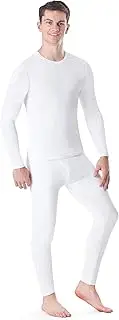 [ROCKY] Thermal Underwear for Men, Long Johns Base Layer Set, Fleece Lined for Cold Weather Top Bottom (Light/Mid/Heavy)