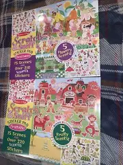 Lot Of 2 New Melissa & Doug Scratch Sniff Sticker Pad Floral Fairies Fruitville