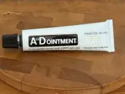 VTG 1969 White A and D Ointment Diaper Rash First Aid Metal Tube Movie Prop NOS