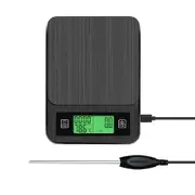 Usb Charging Intelligent Precision With Timing Function Probe Digital Scale Kitchen Scale 2Kg/0.1G Coffee Scale