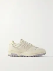 [New Balance] New Balance - 550 Suede And Mesh-trimmed Leather Sneakers - White - US8 US 8 White