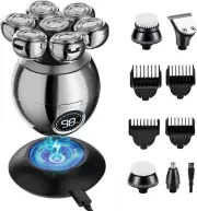 Electric Shaver 7 Head Mens Razor Bald Hair 4D Trimmer Beard Remover