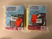(2) Sears Kenmore Upright Vacuum Bags Type For U- 10 bags Micro Filtration