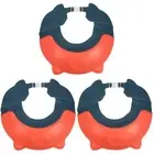 3 Count Anti-reflow Children's Shower Cap Baby Waterproof Bath Shampoo