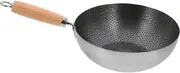 Alipis Stainless Steel Honeycomb Grain Wok Pan Ergonomic Design Non Stick Cooking for Gas Electric Open Flame Stoves for BBQ Fried Eggs Vegetables More Kitchen Accessory