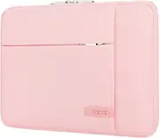 [Lacdo] Laptop Sleeve Case for 15 inch New MacBook Air M4 A3241 2025, M3 A3114, M2 A2941 2024-2023, 15 inch MacBook Pro A1990 A1707, Dell XPS 15 Plus Computer Case Bag with Accessory Pocket, Pink