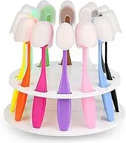 Yoseng 12 Pack Ink Blending Brushes - Perfect Tools for Card Making and Crafters Background Blending with Color Coded Handle with Stand and Covers,Diameter 0.86"