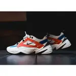 NIKE WMNS M2K TEKNO 黑 白 藍 橘 皮革 復古 老爹鞋 AO3108-101 男女鞋