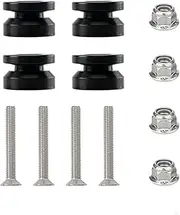4Pcs Motorcycle Top Rear Luggage Tool Box Case Trunk Bracket Bushing Pad Spacers Buckle Quick Fixing(Black 01)