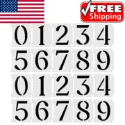 Number Stencils 4 Inch Curb Stencil Kit for Address Mailbox Painting.