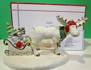 LENOX 2019 MERRY MARCEL'S HOLIDAY DELIVERY MOOSE sculpture - NEW in BOX with COA