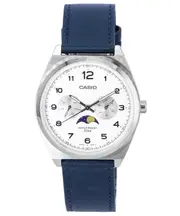 Casio Moon Phase Day/Date White Dial Japan Mov't Quartz MTP-M300L-7A Mens Watch