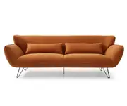 Amber Tan 3-Seater Sofa