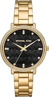 [Michael Kors] Women's Pyper Three-Hand Gold-Tone Stainless Steel Bracelet Watch 38mm