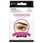 1000 Hour Eyelash & Brow Dye Kit Waterproof Smudge Proof Brown Black Cosmetics