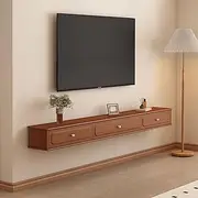 Wall Mounted TV Cabinet Wall Shelf Floating TV Shelf Entertainment Center TV Stands Book Shelf Gaming Shelf TV Wall Decor Shelf TV Unit TV Bracket for Media Room Bedroom Living Room