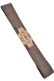 Womens Fashion Gatsby Elastic Belt - Khaki