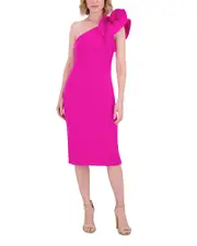 Eliza J One-Shoulder Dress