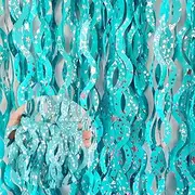 Foil Fringe Curtain, Pack of 2 Tinsel Backdrop, Birthday Party Decorations, Streamer Backdrop Foil Curtains, Graduation Decorations (Wavy Blue Star Print)
