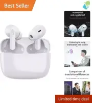 Advanced Language Translator Earbuds – 114 Languages Real-Time Bluetooth Support