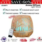 Devanti Aroma Diffuser Aromatherapy Humidifier Ultrasonic Mist Essential Oil New