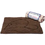 Dog Gone Smart Cat Litter Mat, 35-In By 26-In, Brown