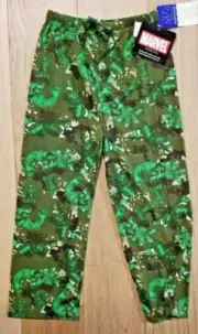 Disney Marvel The Incredible Hulk Boys Lounge Pants Sleepwear LARGE 10 - 12 NWT