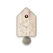 Guzzini Home Qq-Up 37cm Wall/Table-Top Clock w/ Pendulum - Taupe