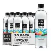 LIFEWTR Premium Purified Water, pH Balanced with Electrolytes, 100% recycled 20